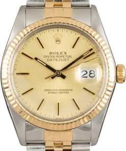 HandMade The Rolex Datejust 16013 Champagne Tritium Dial