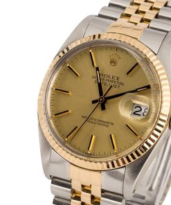 Alternative view of HandMade The Rolex Datejust 16013 Champagne Tritium Dial