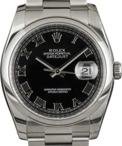 HandMade The Rolex Datejust 116200 Black Roman Dial