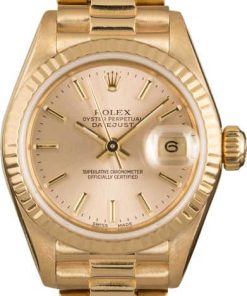HandMade The Rolex Ladies Datejust 69178 Champagne President
