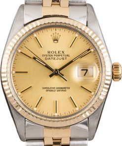 HandMade The 123519-2 Rolex Datejust 16013 Luminous Champagne Dial