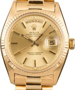 HandMade The Rolex President 1803 Champagne Pie-Pan Dial