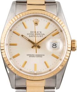 HandMade The Rolex Datejust 16233 Silver Dial Two Tone