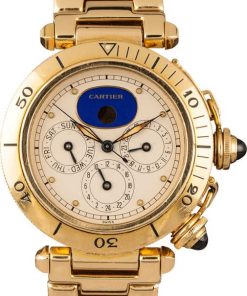 HandMade The Cartier Pasha Perpetual Calendar Gold