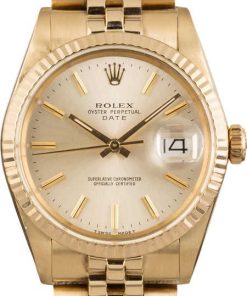 HandMade The Rolex Date 15037 Silver Index Dial