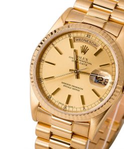 Alternative view of HandMade The Rolex President 18038 Champagne Index Dial