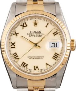 HandMade The Rolex Datejust 16233 Ivory Roman Dial