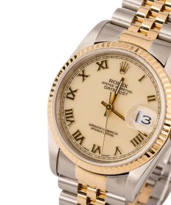 Alternative view of HandMade The Rolex Datejust 16233 Ivory Roman Dial
