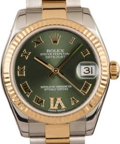 HandMade The Rolex Datejust 178273 Mid-size Olive Green Dial