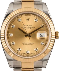 HandMade The Rolex Datejust 126333 Champagne Diamond Dial