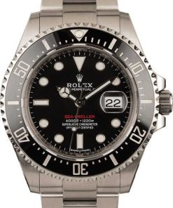 HandMade The Rolex Sea-Dweller 126600 Red Lettering Ceramic Black Bezel T
