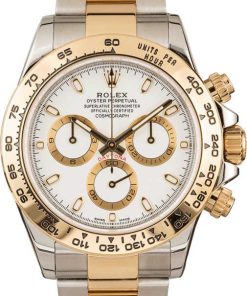 HandMade The Rolex Daytona Two Tone Cosmograph 116503 White Luminous Dial