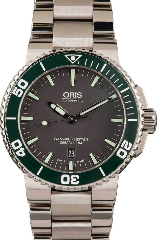 HandMade The Oris Aquis Date Green Ceramic Bezel