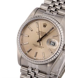 Alternative view of HandMade The Rolex Datejust 16220 Silver Dial
