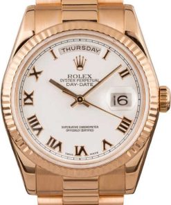 HandMade The Mens Rolex President 18k Rose Gold Diamond Dial 118235