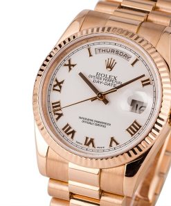 Alternative view of HandMade The Mens Rolex President 18k Rose Gold Diamond Dial 118235