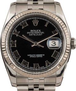 HandMade The Rolex Datejust 116234 Black Roman Dial