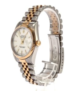 Alternative view of HandMade The Rolex Datejust 16233 Two Tone White Index Dial