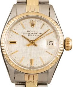 HandMade The Rolex Ladies Date 6517 Silver Linen Dial