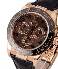 Alternative view of HandMade The Rolex Daytona Rose Gold Chocolate Dial