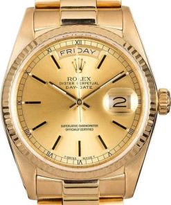 HandMade The Rolex Champagne President 18038 Index Dial