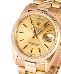 Alternative view of HandMade The Rolex Champagne President 18038 Index Dial