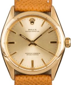 HandMade The Rolex Oyster Perpetual 1002 Yellow Gold Case