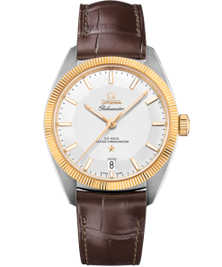 Omega CONSTELLATION GLOBEMASTER 39 mm, steel ‑ yellow gold on leather strap 130.23.39.21.02.001