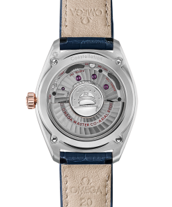 Alternative view of Omega CONSTELLATION GLOBEMASTER 39 mm, steel ‑ Sedna™ gold on leather strap 130.23.39.21.03.001