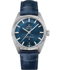 Omega CONSTELLATION GLOBEMASTER 39 mm, steel on leather strap 130.33.39.21.03.001