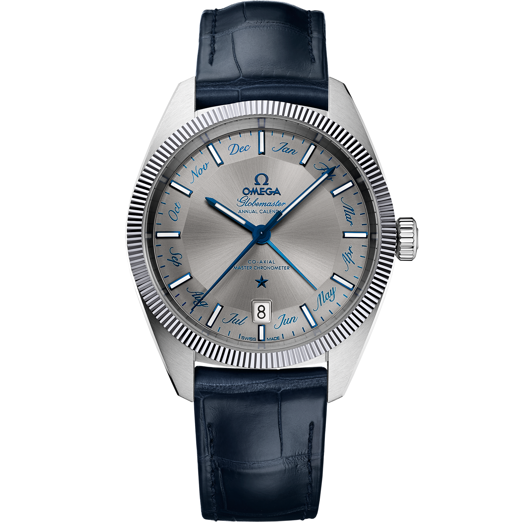 Omega CONSTELLATION GLOBEMASTER 41 mm, steel on leather strap 130.33.41.22.06.001