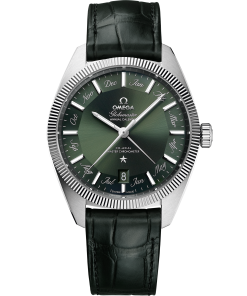 Omega CONSTELLATION GLOBEMASTER 41 mm, steel on leather strap 130.33.41.22.10.001