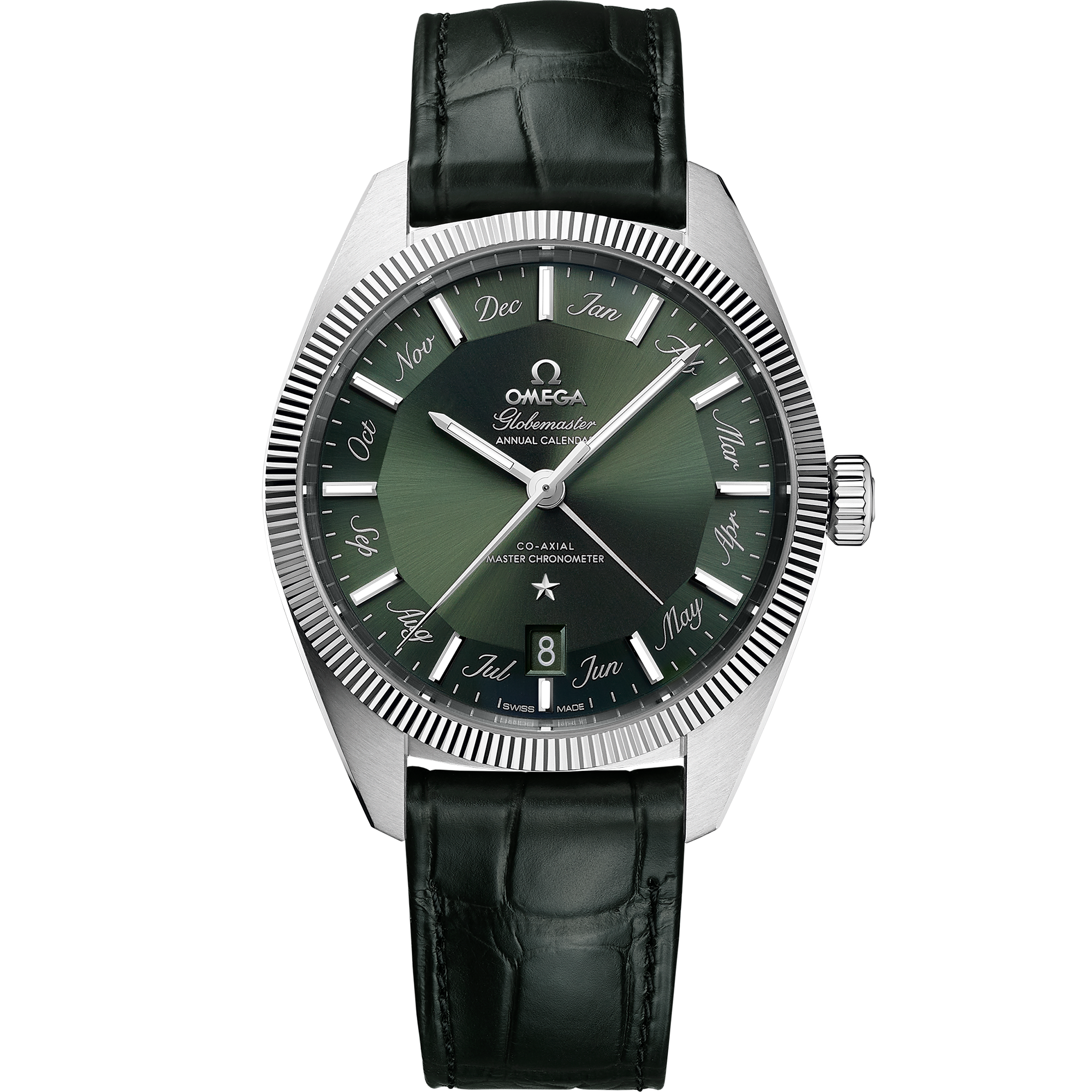 Omega CONSTELLATION GLOBEMASTER 41 mm, steel on leather strap 130.33.41.22.10.001