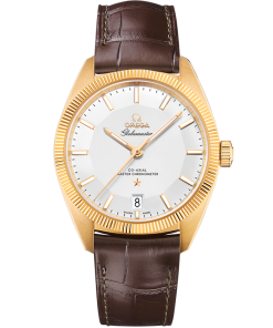 Omega CONSTELLATION GLOBEMASTER 39 mm, yellow gold on leather strap 130.53.39.21.02.002