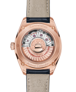 Alternative view of Omega CONSTELLATION GLOBEMASTER 41 mm, Sedna™ gold on leather strap 130.53.41.22.03.001