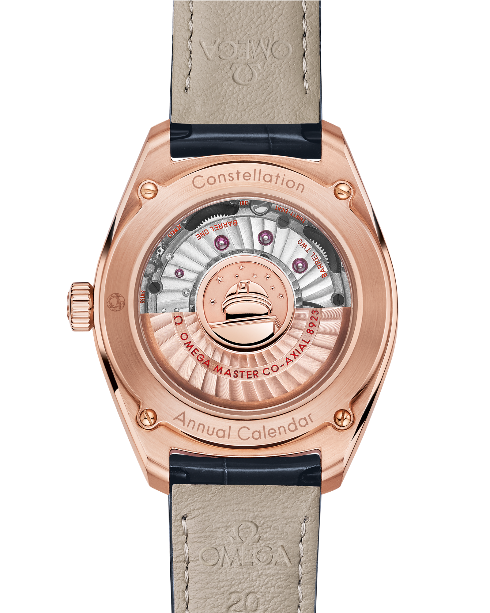 Omega CONSTELLATION GLOBEMASTER 41 mm, Sedna™ gold on leather strap 130.53.41.22.03.001 - Image 2