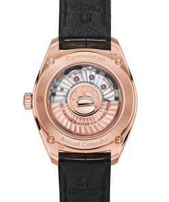 Alternative view of Omega CONSTELLATION GLOBEMASTER 41 mm, Sedna™ gold on leather strap 130.53.41.22.99.002