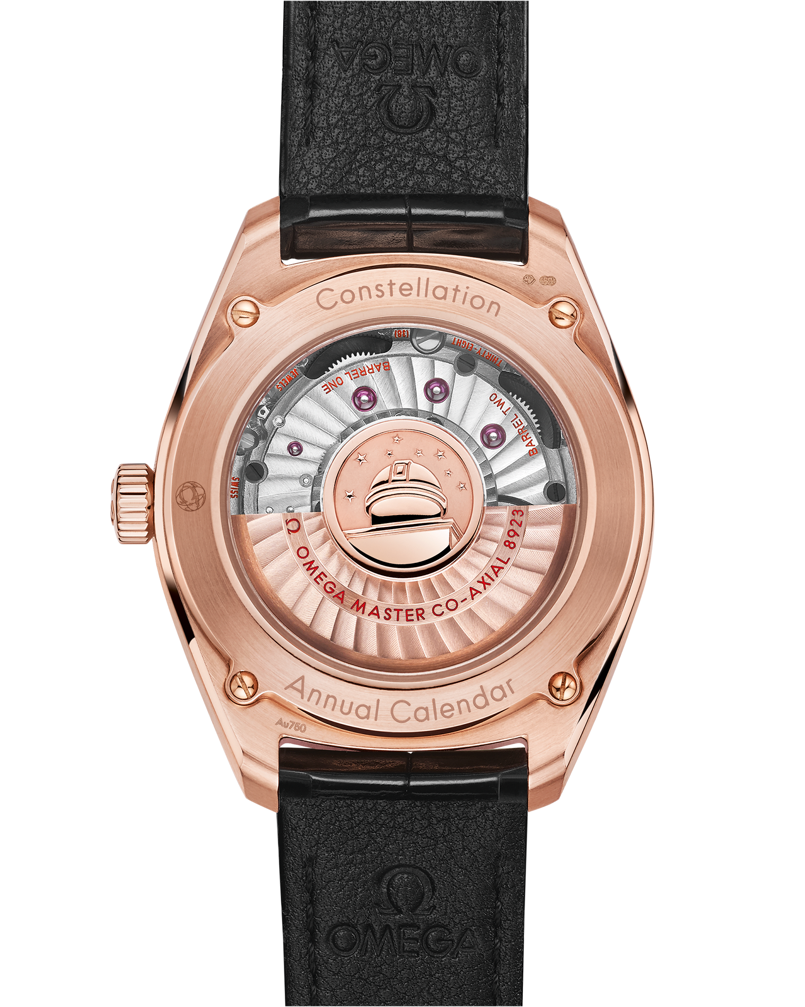 Omega CONSTELLATION GLOBEMASTER 41 mm, Sedna™ gold on leather strap 130.53.41.22.99.002 - Image 2