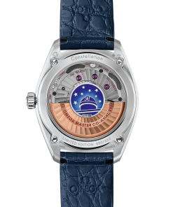 Alternative view of Omega CONSTELLATION GLOBEMASTER 39 mm, platinum on leather strap 130.93.39.21.99.001