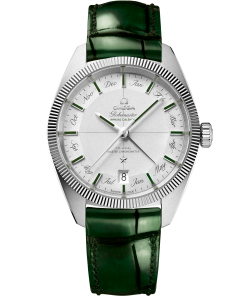 Omega CONSTELLATION GLOBEMASTER 41 mm, platinum on leather strap 130.93.41.22.99.002