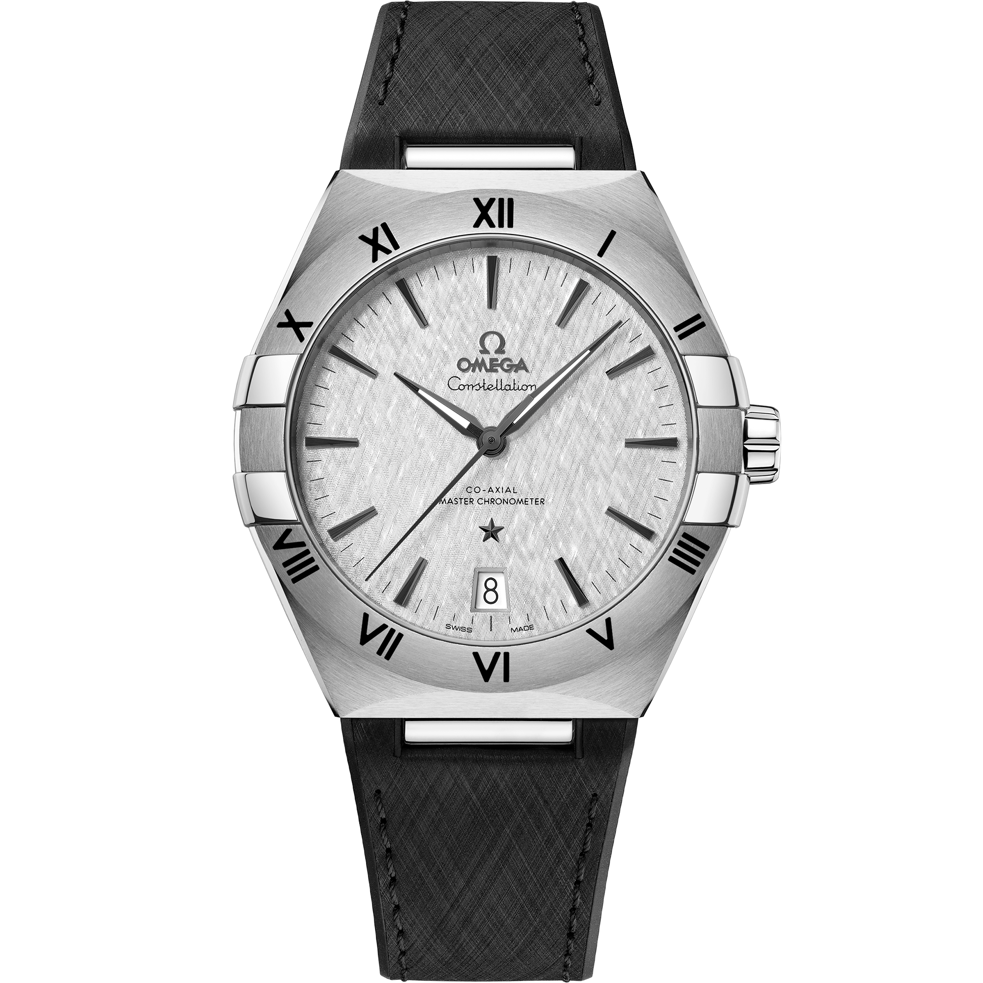 Omega CONSTELLATION 41 mm, steel on rubber strap 131.12.41.21.06.001