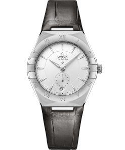 Omega CONSTELLATION 34 mm, steel on leather strap 131.13.34.20.02.001