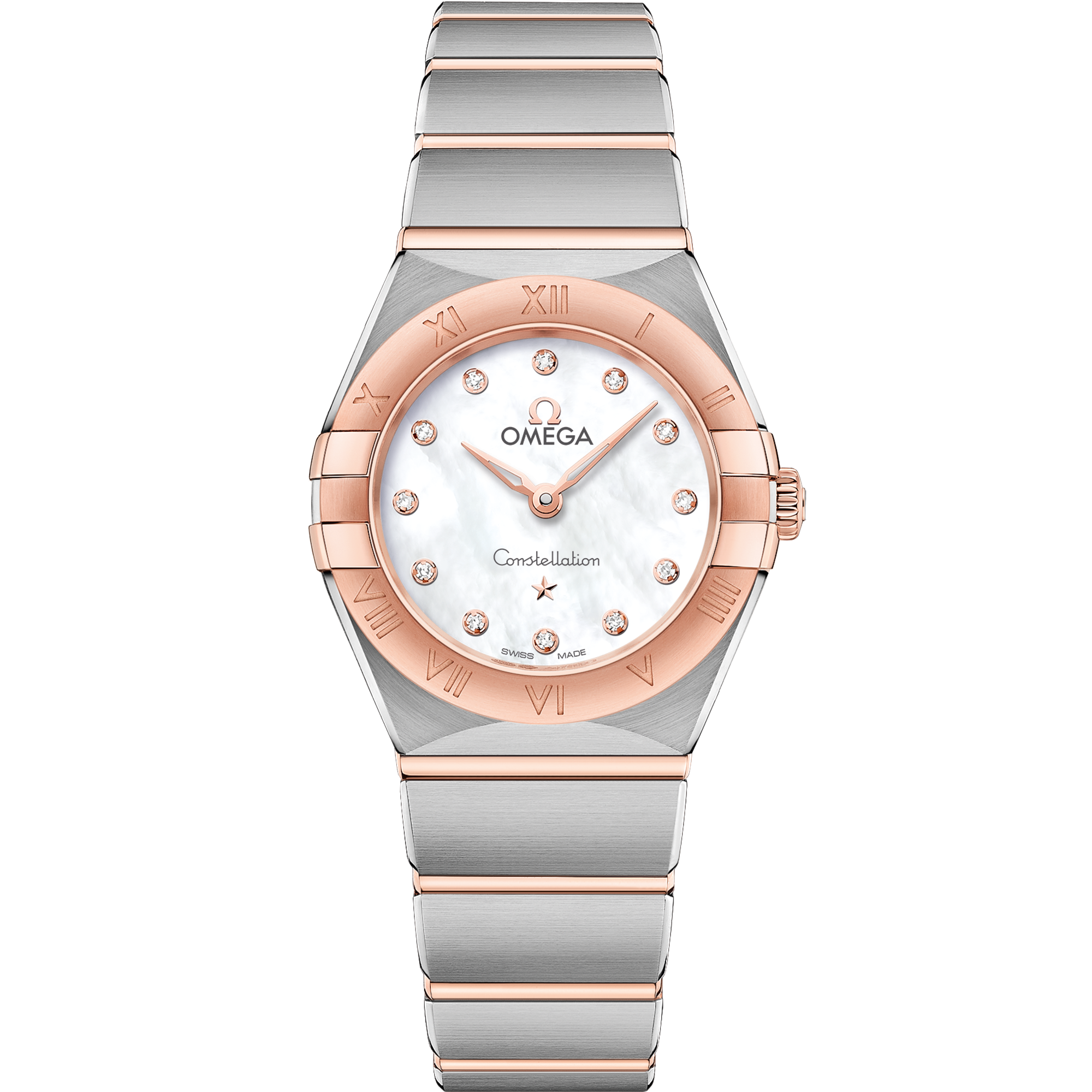 Omega CONSTELLATION 25 mm, steel ‑ Sedna™ gold on steel ‑ Sedna™ gold 131.20.25.60.55.001