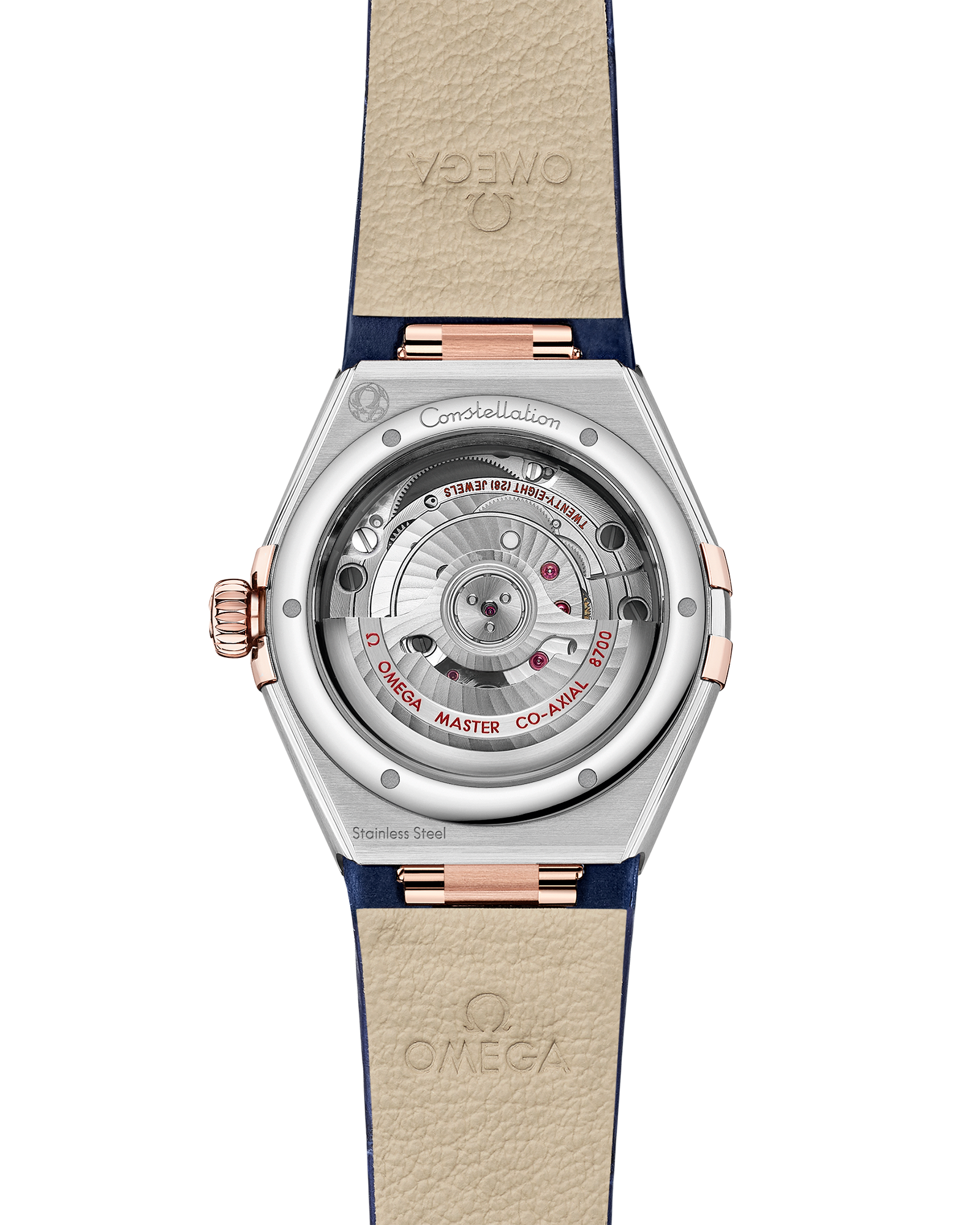 Omega CONSTELLATION 29 mm, steel ‑ Sedna™ gold on leather strap 131.23.29.20.99.003 - Image 2