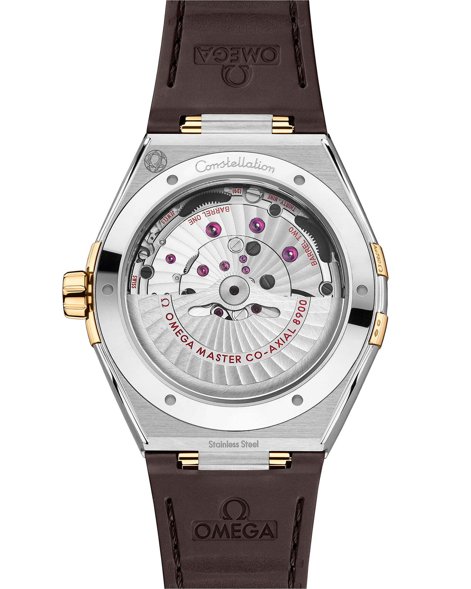 Omega CONSTELLATION 41 mm, steel ‑ yellow gold on leather strap 131.23.41.21.06.002 - Image 2