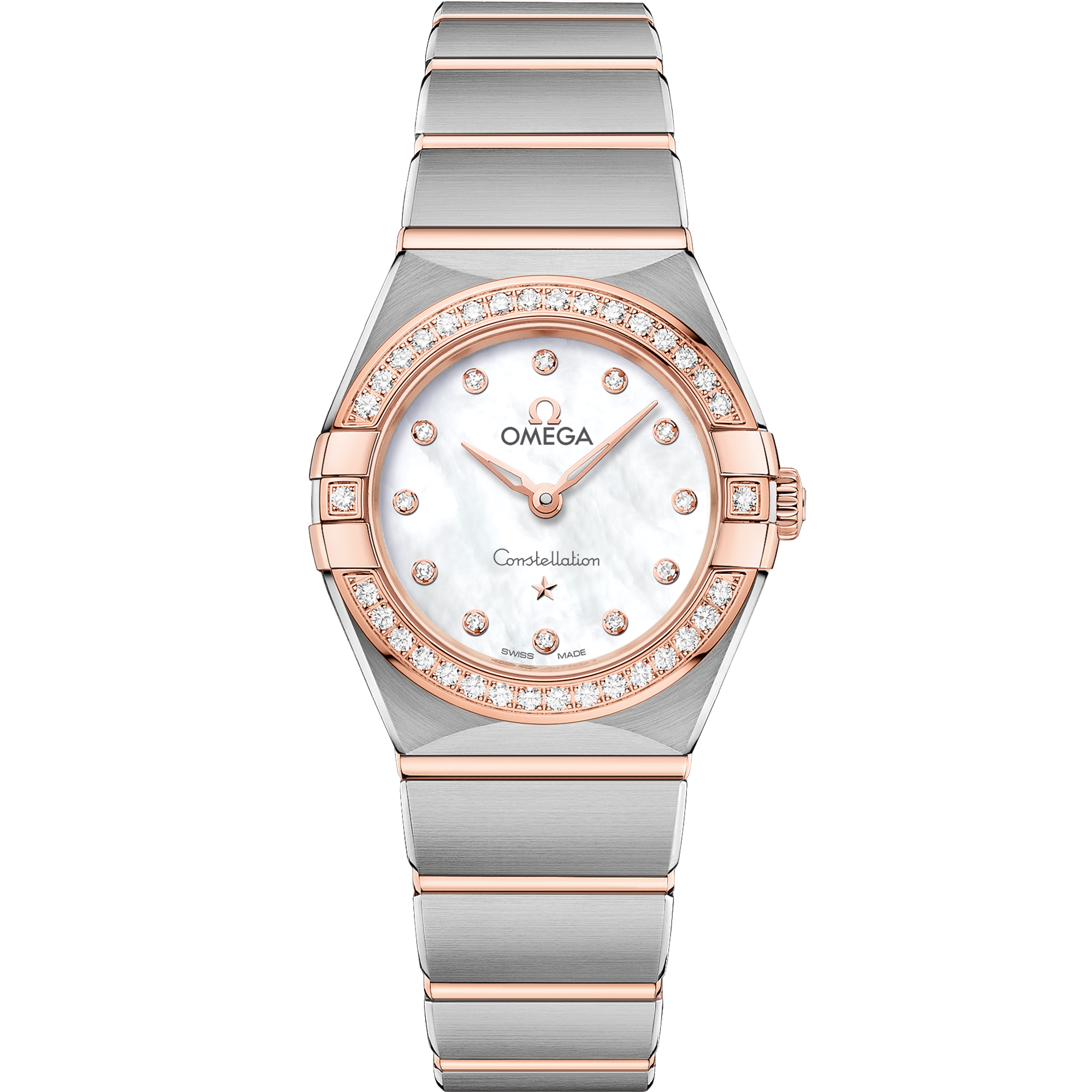 Omega CONSTELLATION 25 mm, steel ‑ Sedna™ gold on steel ‑ Sedna™ gold 131.25.25.60.55.001