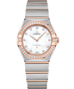 Omega CONSTELLATION 28 mm, steel ‑ Sedna™ gold on steel ‑ Sedna™ gold 131.25.28.60.55.001