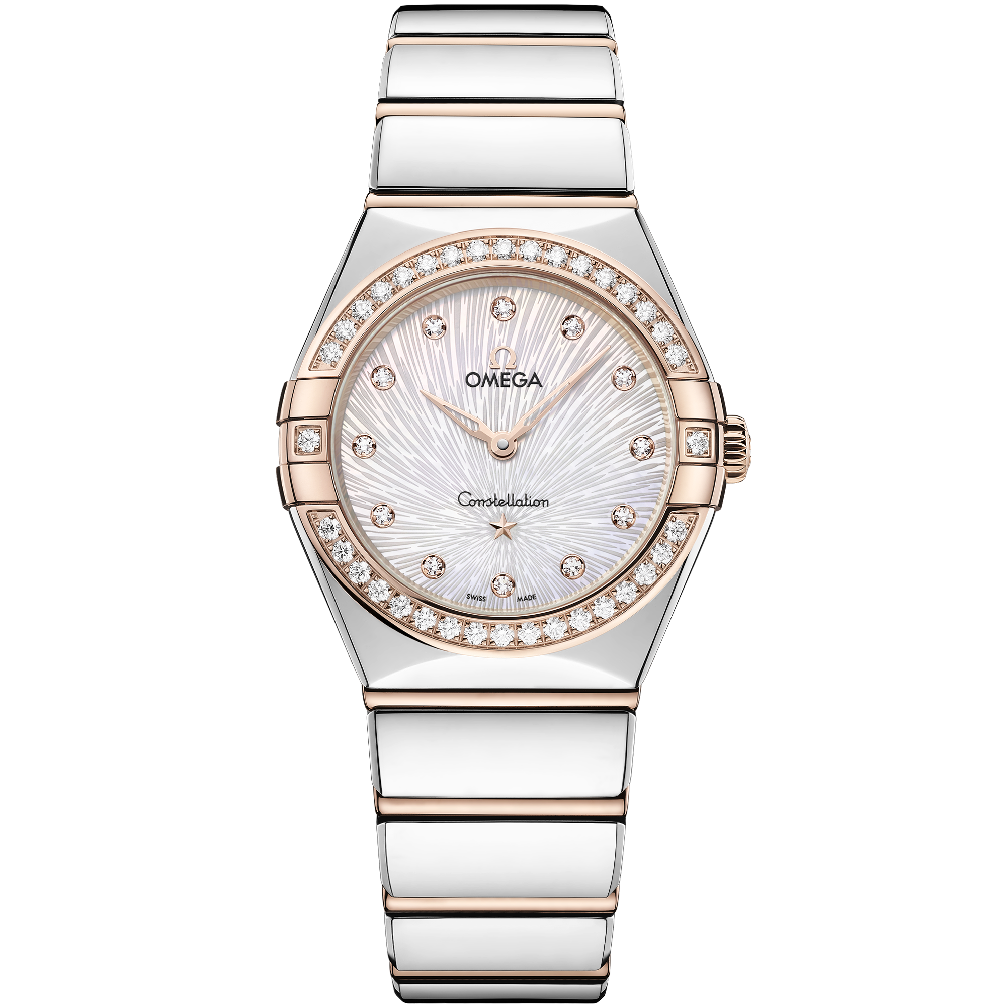 Omega CONSTELLATION 28 mm, steel ‑ Sedna™ gold on steel ‑ Sedna™ gold 131.25.28.60.55.003