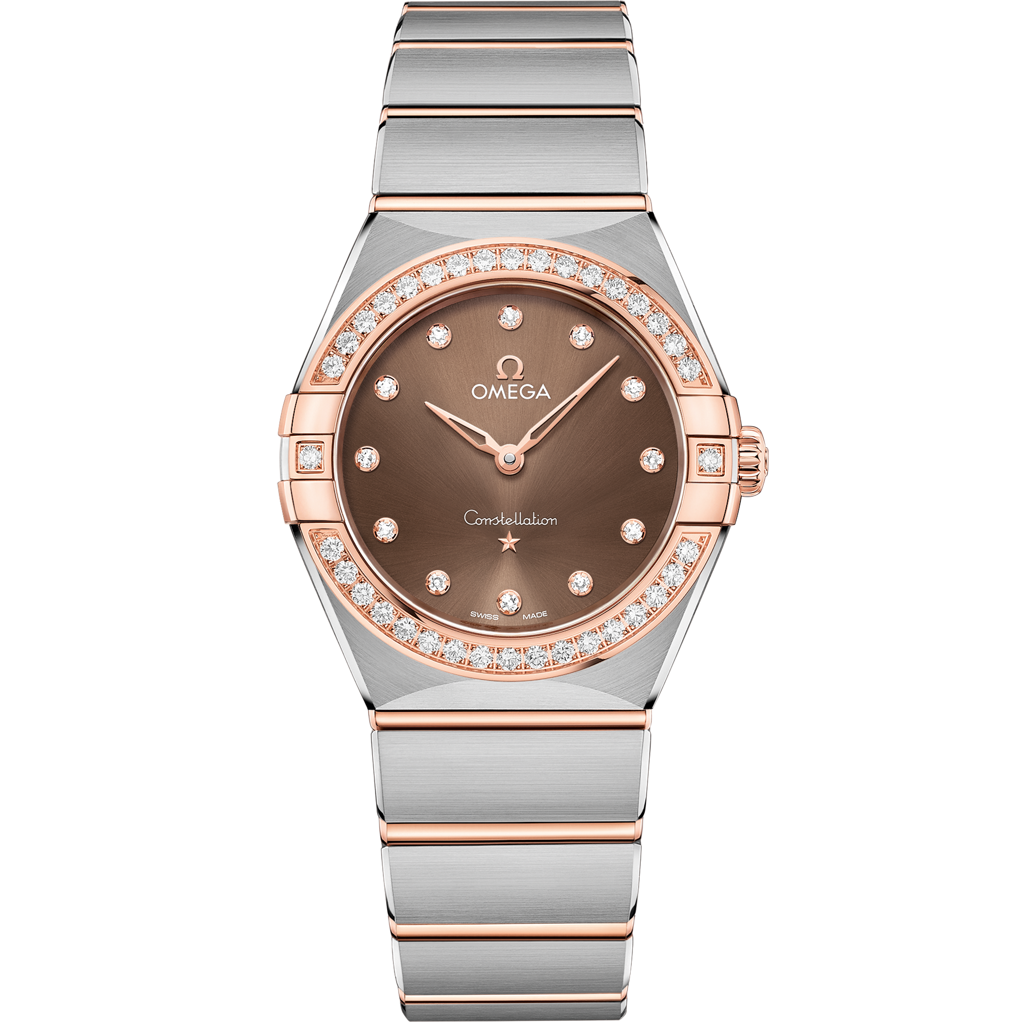 Omega CONSTELLATION 28 mm, steel ‑ Sedna™ gold on steel ‑ Sedna™ gold 131.25.28.60.63.001