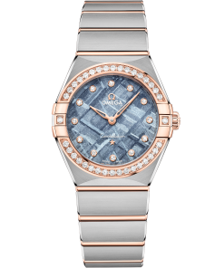 Omega CONSTELLATION 28 mm, steel ‑ Sedna™ gold on steel ‑ Sedna™ gold 131.25.28.60.99.001